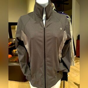Champion jacket. Grey. Size small.